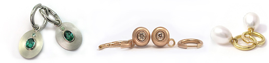 Hoop Earrings click-in secure Jewelry Designs by Martinus