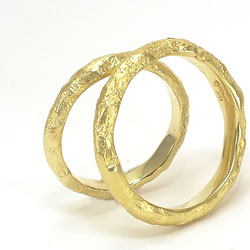 Falcons Cove yellow gold wedding bands