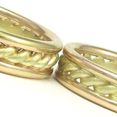 Golden Linings wedding rings from natural placer and recycled gold