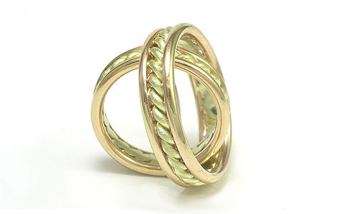 Golden Linings - wedding bands natural and recycled gold handmade Martinus