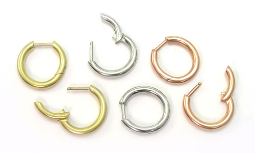 Click-in Secure Hoops 18k handmade by Martinus