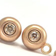 Hoop Earrings with diamonds in 18k rose gold by Martinus