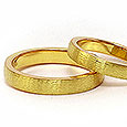 The Grain of Life - wedding bands yellow gold handmade Martinus