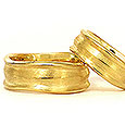 Tidal Sun - wedding bands yellow gold handmade Martinus